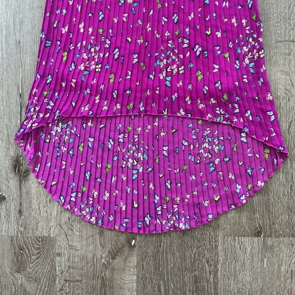 NWT D-Signed Disney KC Undercover Hi-Lo Pleated Butterfly Skirt Purple L (14/16) - Picture 5 of 8